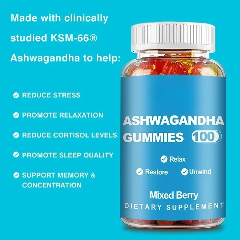 아슈와간다 구미 - 스트레스 완화, 면역력 강화, 수면 - Ashwagandha Extract Root 리뷰 및 가격