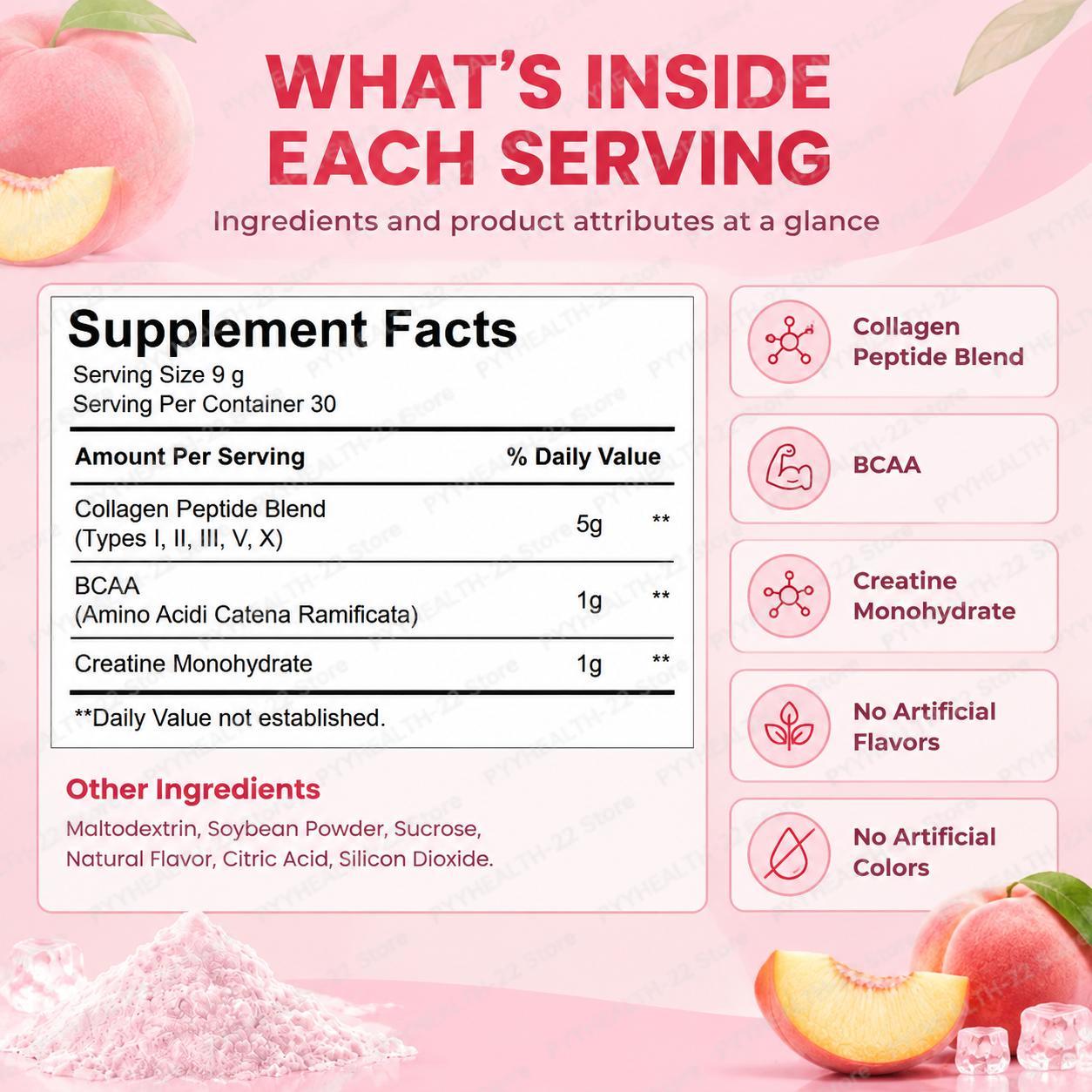 피치 퍼포스 부티 빌더 파우더, 핑크 레모네이드 맛,  - Creatine Monohydrate Powder 리뷰 및 가격