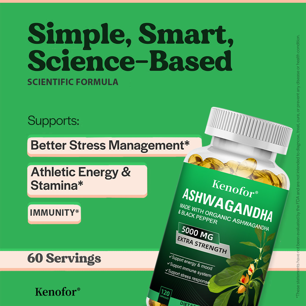 순수 아슈와간다 뿌리 추출물 캡슐 5000mg (자연적 - Ashwagandha Extract Root 리뷰 및 가격