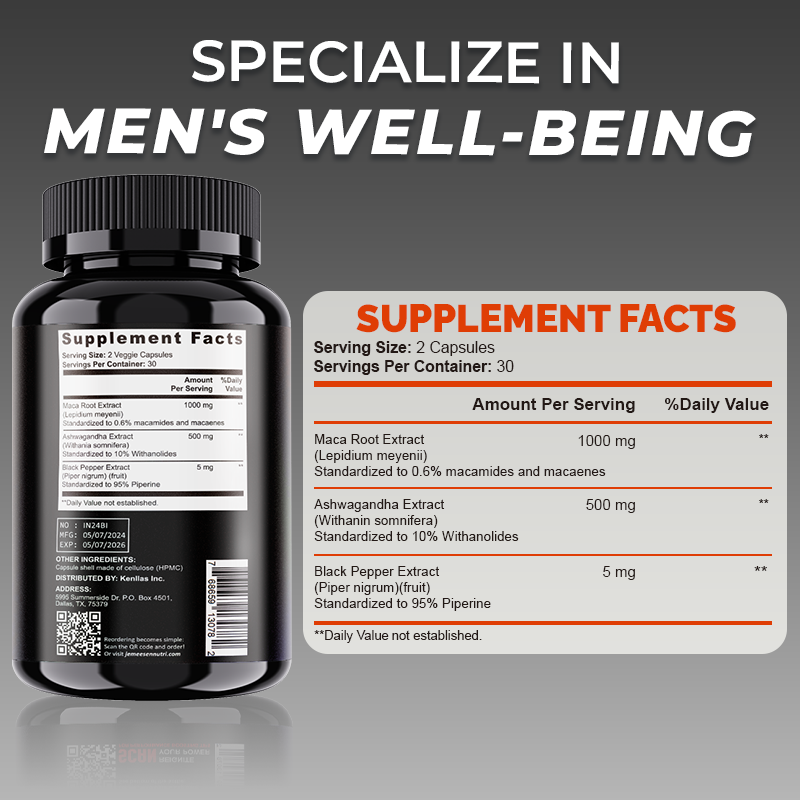 제미센 - 유기농 마카 뿌리 분말 캡슐 1500mg ( - Ashwagandha Extract Root 리뷰 및 가격