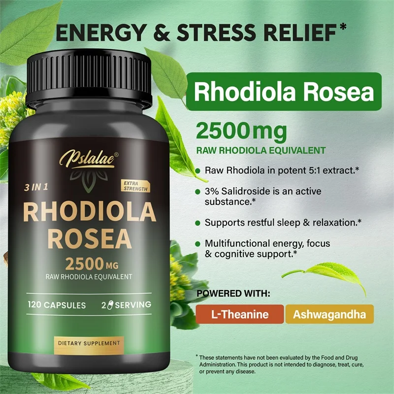 로디올라 로제아 맥스 보충제 - 120 캡슐 - 스트레 - Ashwagandha Extract Root 리뷰 및 가격