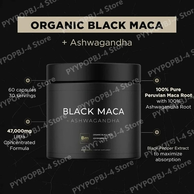 블랙 마카 뿌리 추출물과 아쉬와간다 60캡슐 허브 어댑 - Ashwagandha Extract Root 리뷰 및 가격