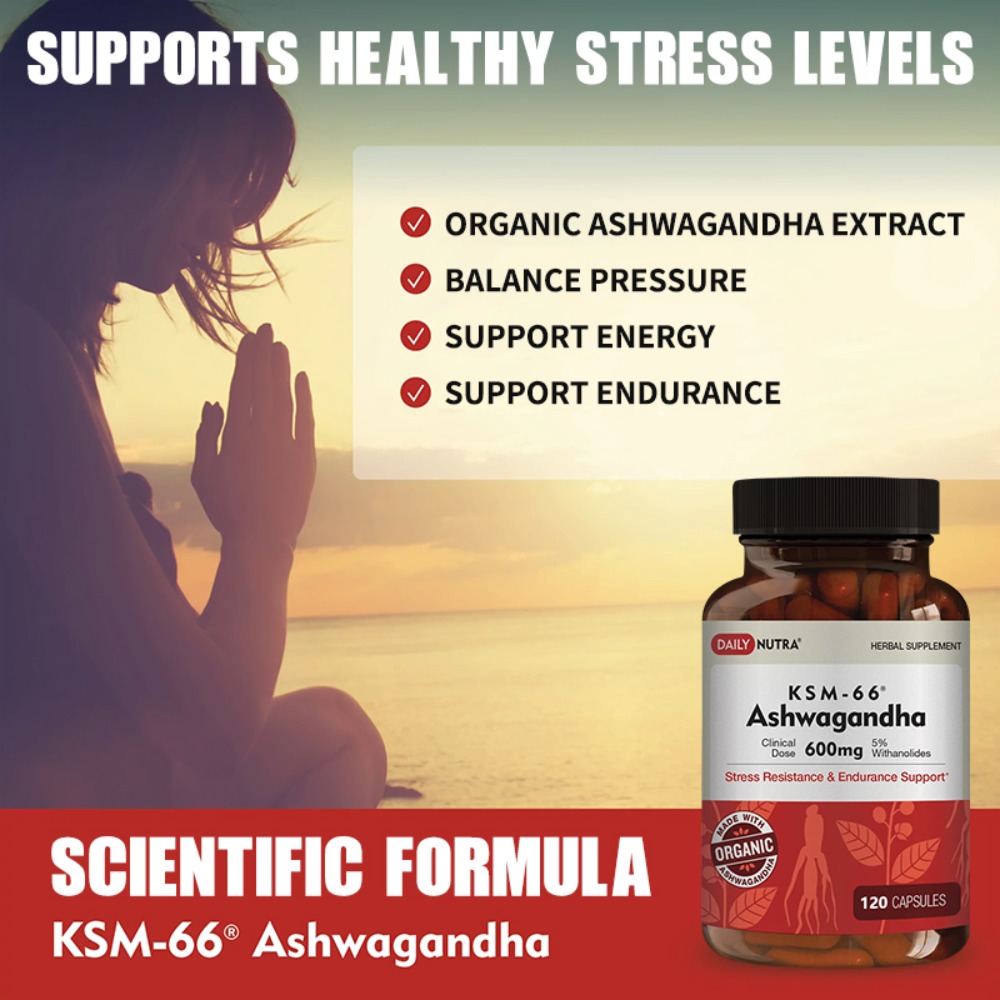 KSM-66 아슈와간다 600mg 유기농 뿌리 추출물  - Ashwagandha Extract Root 리뷰 및 가격