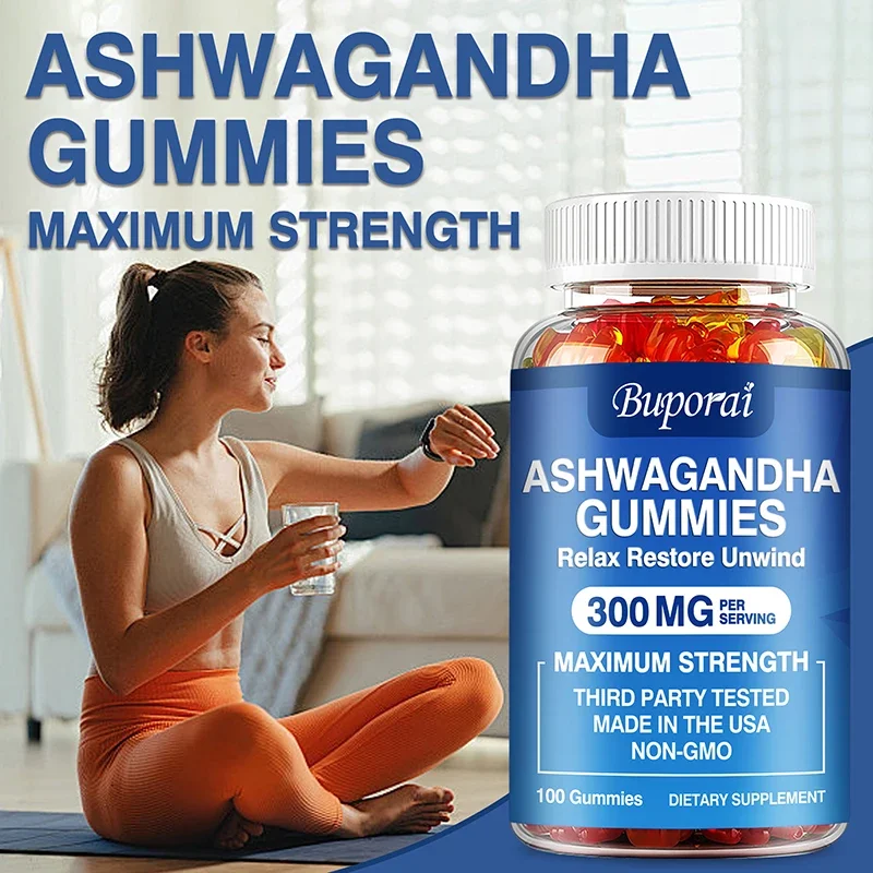아슈와간다 구미 - 스트레스 완화, 불면증 개선, 뇌  - Ashwagandha Extract Root 리뷰 및 가격