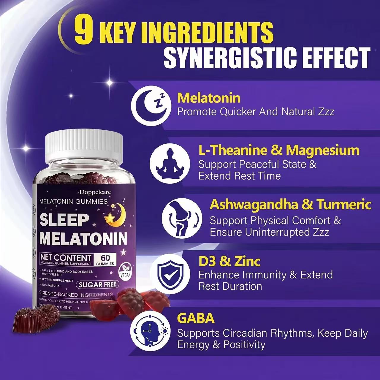 무설탕 비건 수면 멜라토닌 구미, 밤에 섭취하는 영양제 - Melatonin Sleep Gummy 리뷰 및 가격